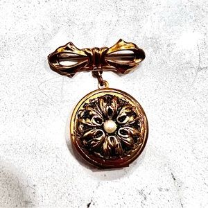 Vintage Locket Brooch